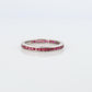 Vintage Tiffany and Co. Ruby Ring. Platinum Tiffany Ruby Full Eternity band