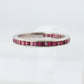 Vintage Tiffany and Co. Ruby Ring. Platinum Tiffany Ruby Full Eternity band