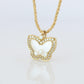 18k Chopard Happy Diamond Butterfly Pendant. So Happy Chopard Necklace