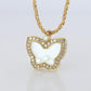 18k Chopard Happy Diamond Butterfly Pendant. So Happy Chopard Necklace