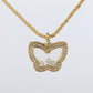 18k Chopard Happy Diamond Butterfly Pendant. So Happy Chopard Necklace