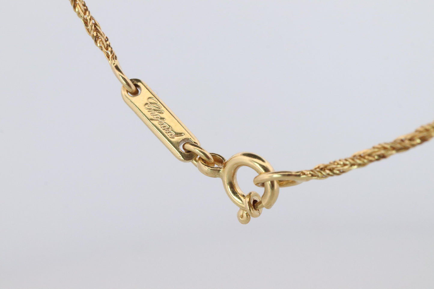 18k Chopard Happy Diamond Butterfly Pendant. So Happy Chopard Necklace