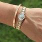 Genuine Rolex Diamond Watch. 14k YG Ladies Rolex 4749 Mechanical Windup Watch.
