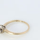 Art Deco Diamond ring. 14k Yellow and White Gold Square table.