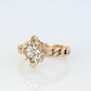 Diamond Star Ring. Chain band. 10k Chain ring. 10k Diamond STAR ring.