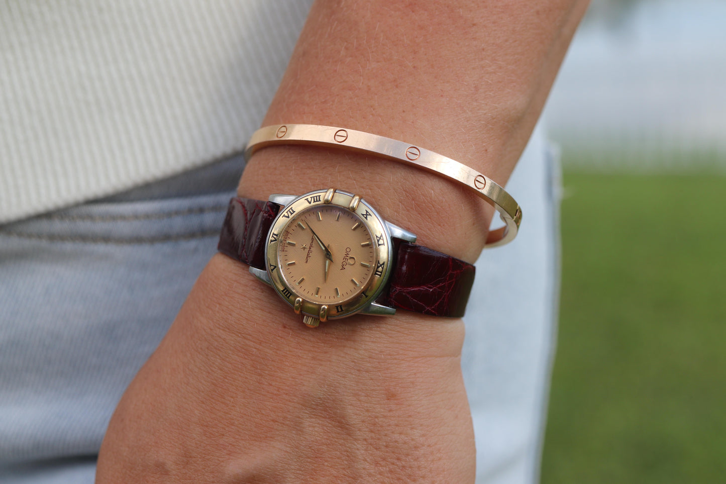 Omega Watch. Ladies Omega Constellation Manhattan Ladies 18k SS