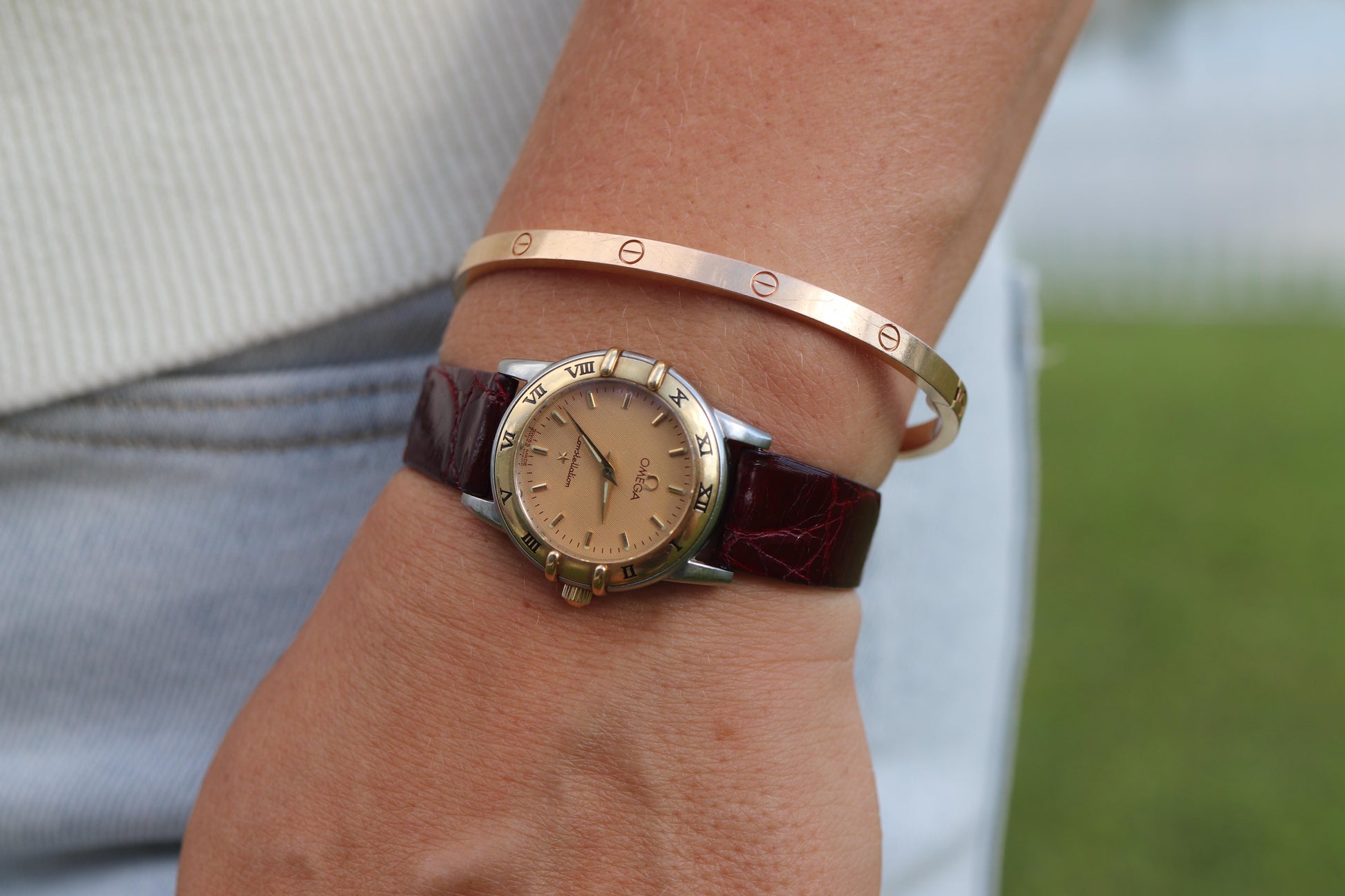 Omega Watch. Ladies Omega Constellation Manhattan Ladies 18k SS