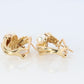 14k Pearl and Diamond Huggies Huggie Cuff Earrings. Bypass Hoop Twin Pearls