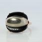 10k ONYX ring. Onyx Sterling Silver 10k gold ring. Sterling Silver Dome Modern