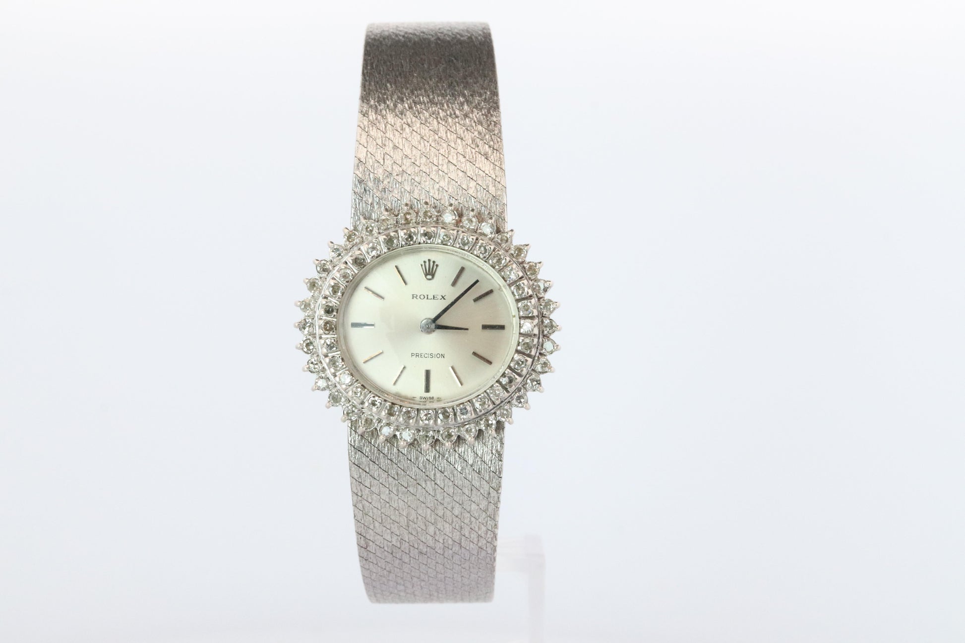 Genuine Diamond Rolex Watch. Ladies Rolex 2653 Vintage Genuine Manual Watch.