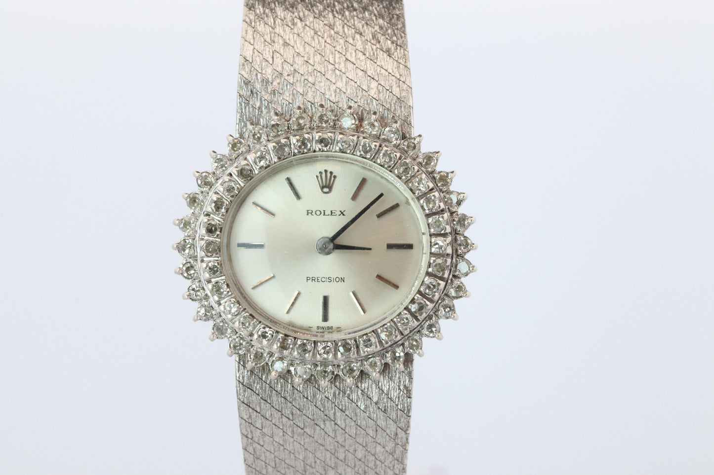 Genuine Diamond Rolex Watch. Ladies Rolex 2653 Vintage Genuine Manual Watch.