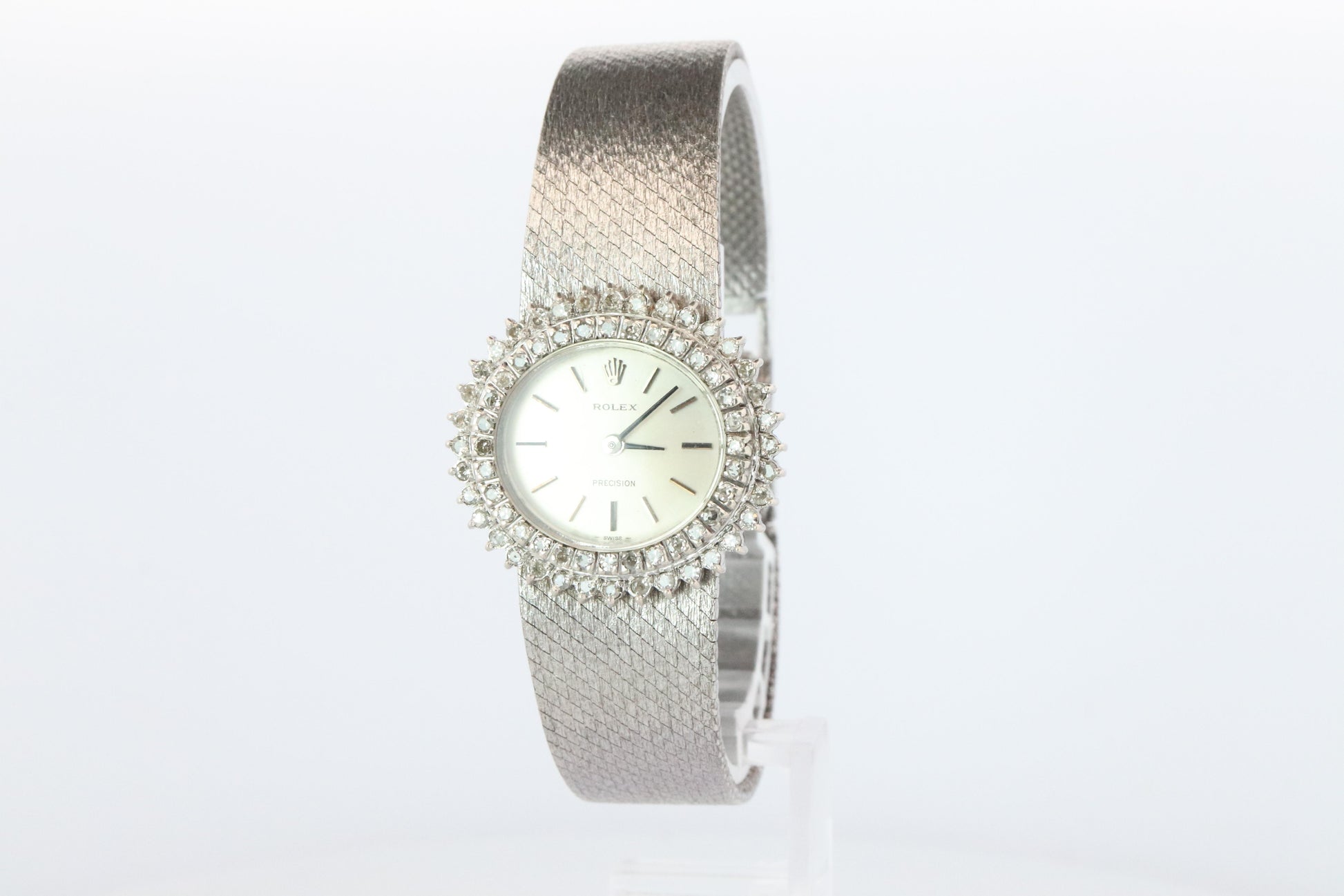 Genuine Diamond Rolex Watch. Ladies Rolex 2653 Vintage Genuine Manual Watch.