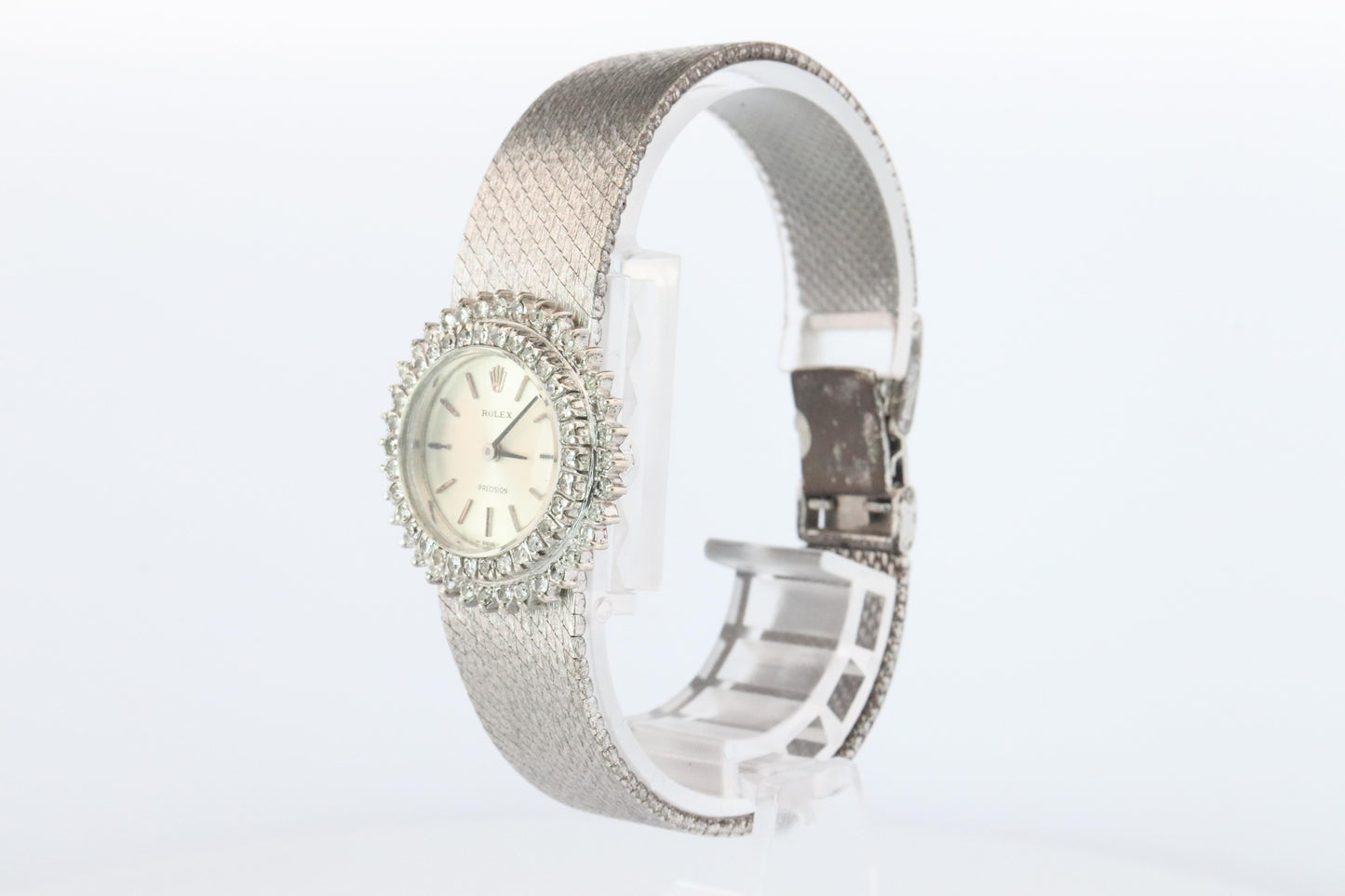 Genuine Diamond Rolex Watch. Ladies Rolex 2653 Vintage Genuine Manual Watch.