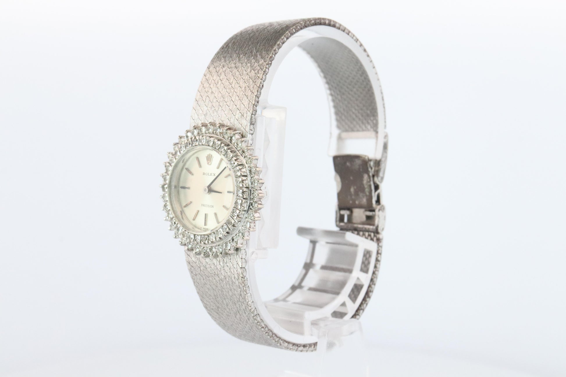 Genuine Diamond Rolex Watch. Ladies Rolex 2653 Vintage Genuine Manual Watch.
