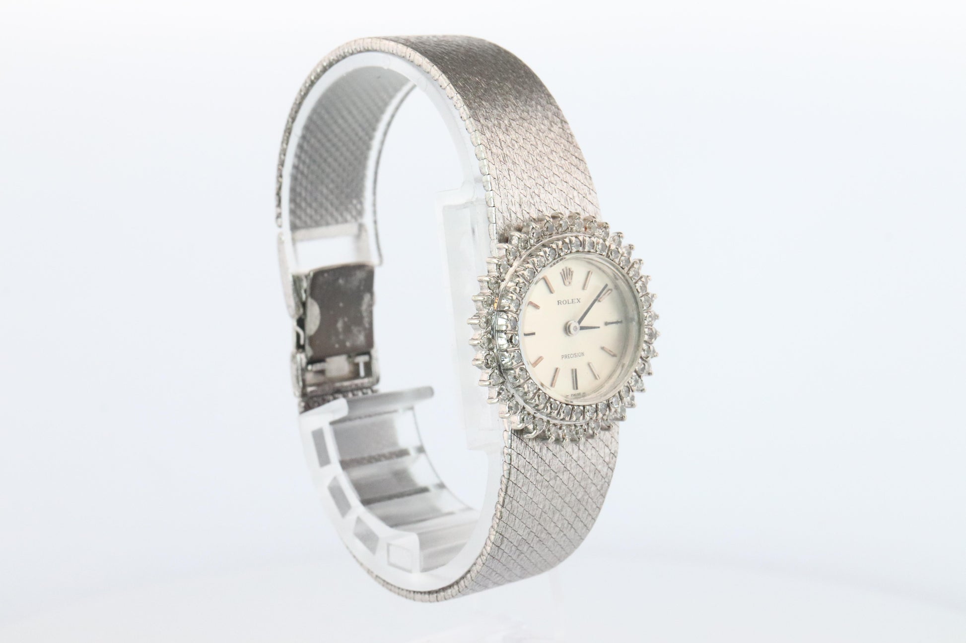 Genuine Diamond Rolex Watch. Ladies Rolex 2653 Vintage Genuine Manual Watch.