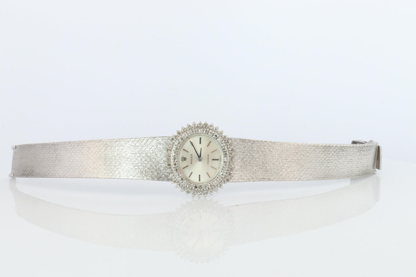 Genuine Diamond Rolex Watch. Ladies Rolex 2653 Vintage Genuine Manual Watch.