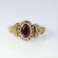 1987 Lockwood High School Class Graduation ring. 10k Gold with LC ruby diamond