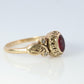 1987 Lockwood High School Class Graduation ring. 10k Gold with LC ruby diamond