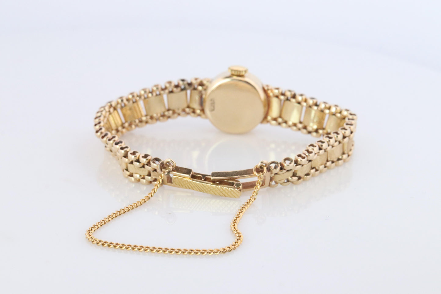 Genuine Rolex Diamond Watch. 14k YG Ladies Rolex 4749 Mechanical Windup Watch.
