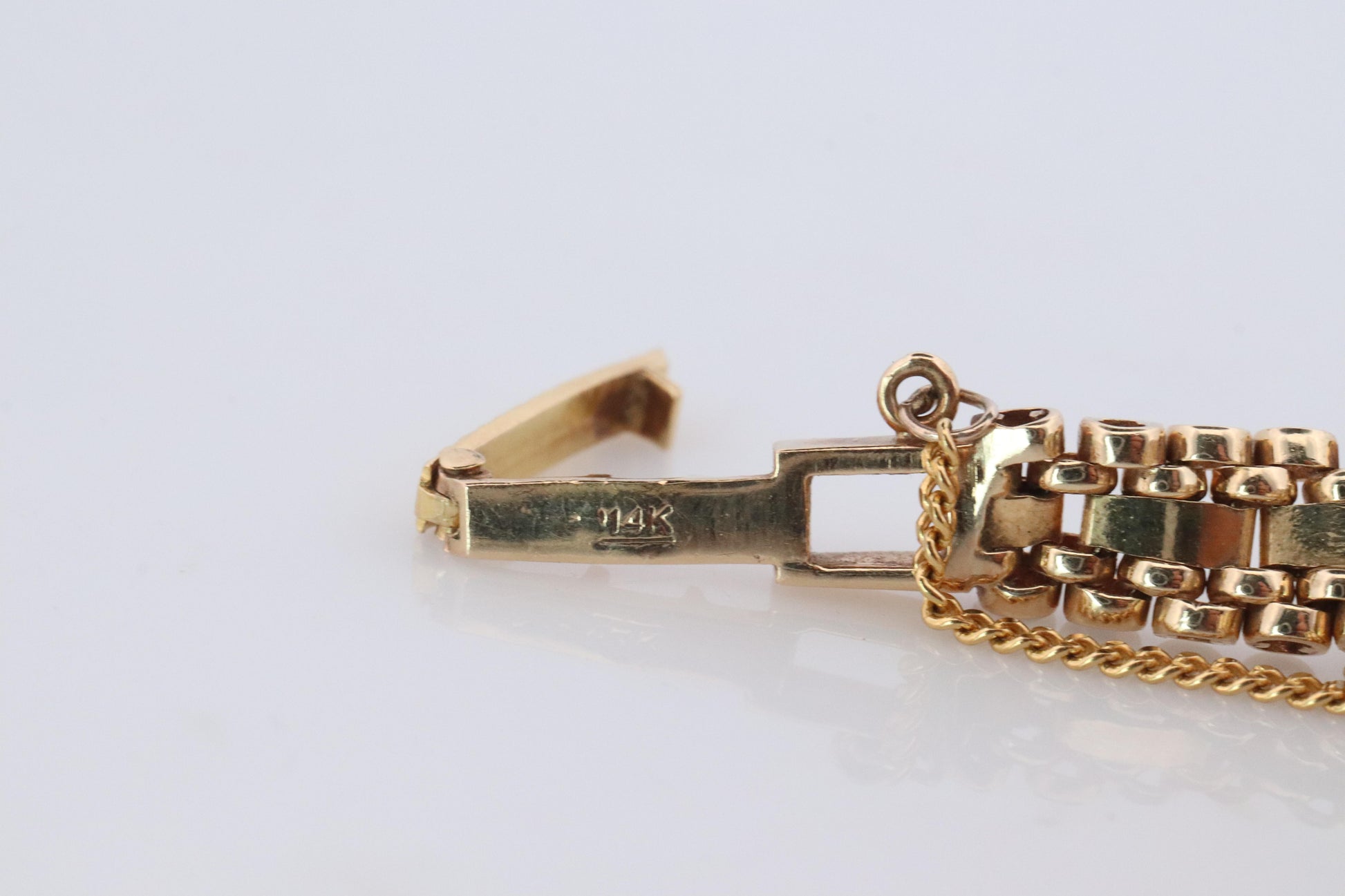 Genuine Rolex Diamond Watch. 14k YG Ladies Rolex 4749 Mechanical Windup Watch.