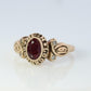 1987 Lockwood High School Class Graduation ring. 10k Gold with LC ruby diamond