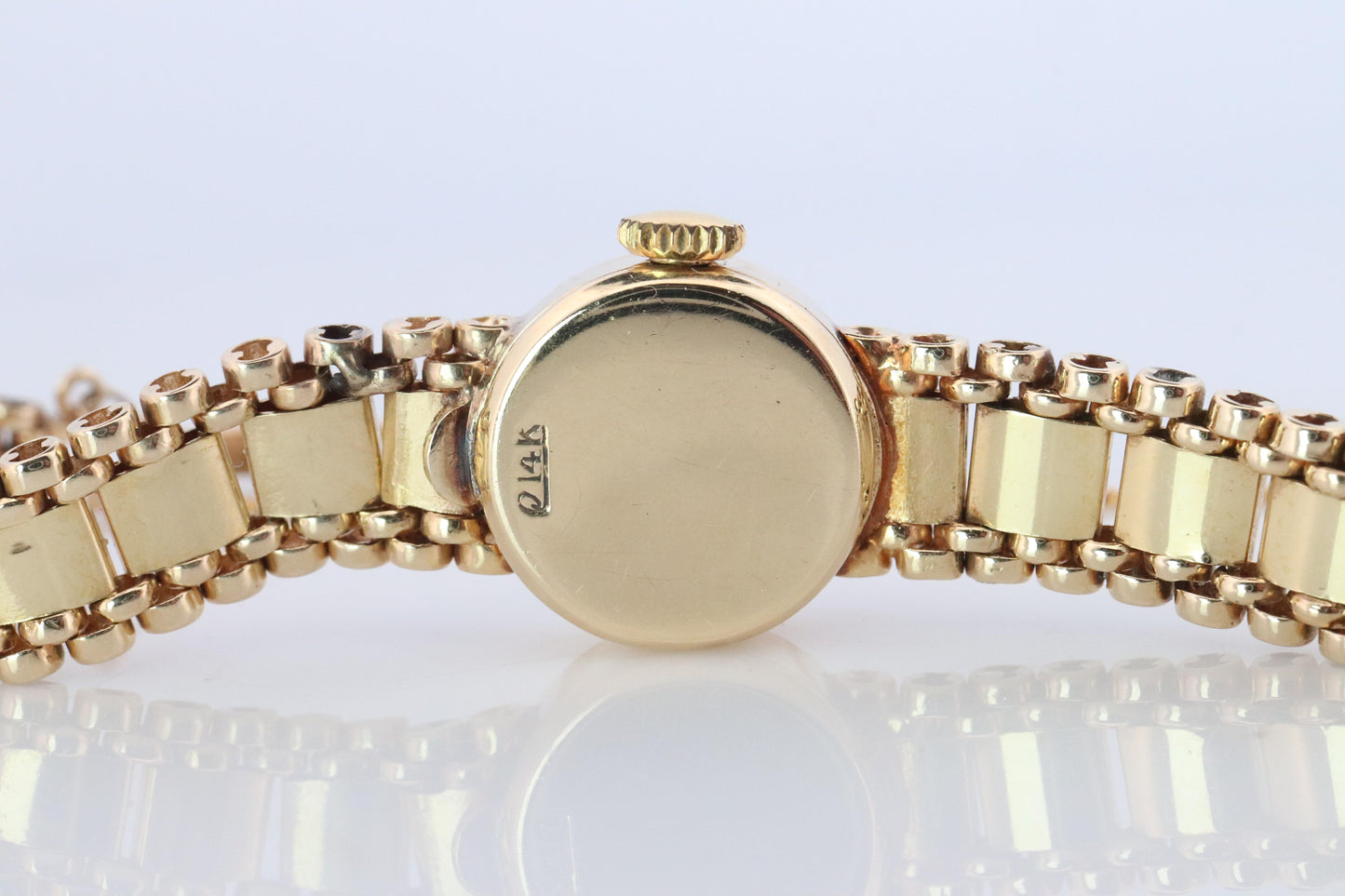 Genuine Rolex Diamond Watch. 14k YG Ladies Rolex 4749 Mechanical Windup Watch.