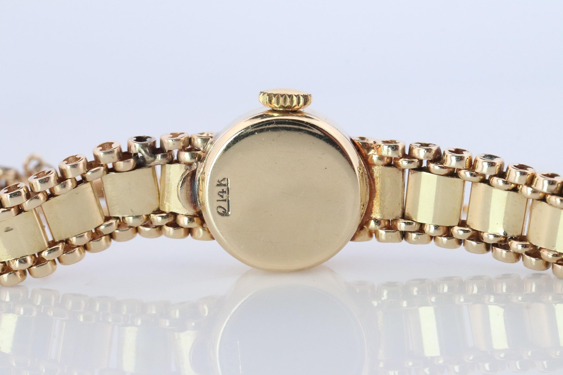 Genuine Rolex Diamond Watch. 14k YG Ladies Rolex 4749 Mechanical Windup Watch.