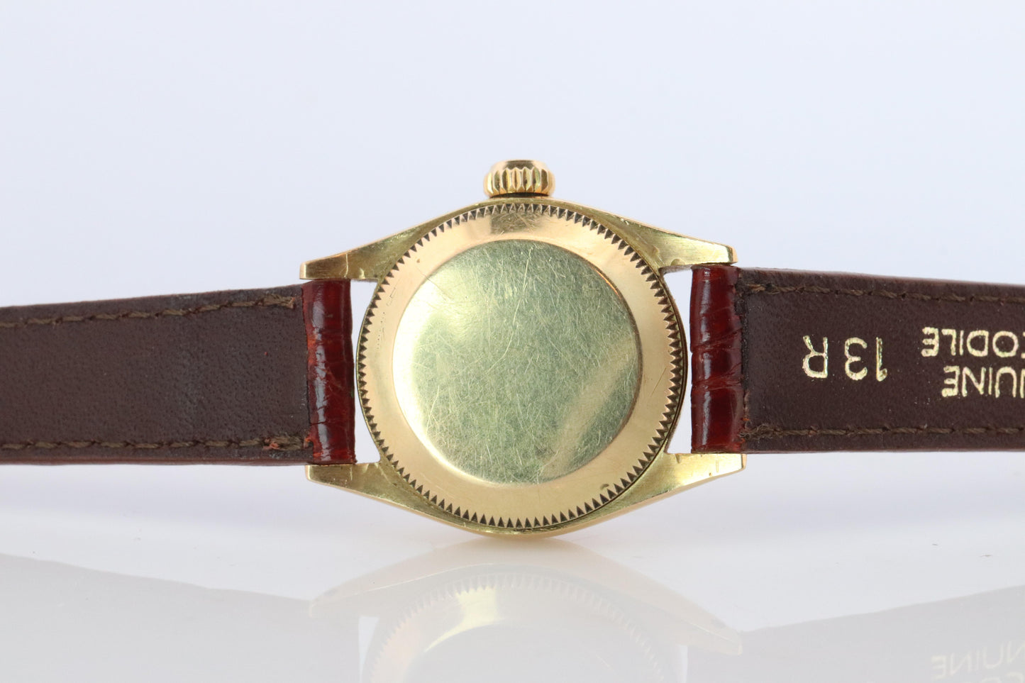 Genuine 18k Rolex 6619 Oyster Perpetual Watch. Ladies ROLEX 18k Yellow Gold.