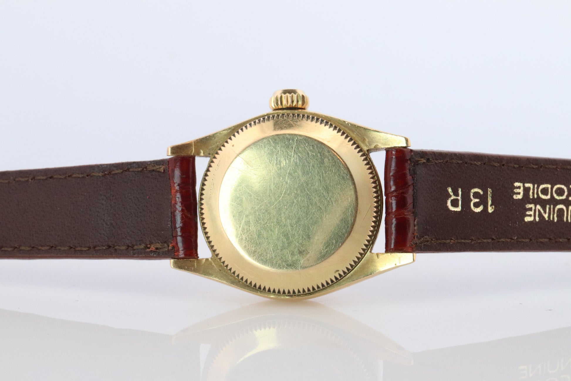 Genuine 18k Rolex 6619 Oyster Perpetual Watch. Ladies ROLEX 18k Yellow Gold.