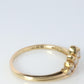 14k Enhancer Jacket Wrap Around Ring. Diamond (CZ) round ring. Round Tiara ring