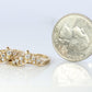 14k Enhancer Jacket Wrap Around Ring. Diamond (CZ) round ring. Round Tiara ring