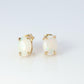 10k Opal Solitaire Stud Earrings. Very Adorable and Cute Earrings.