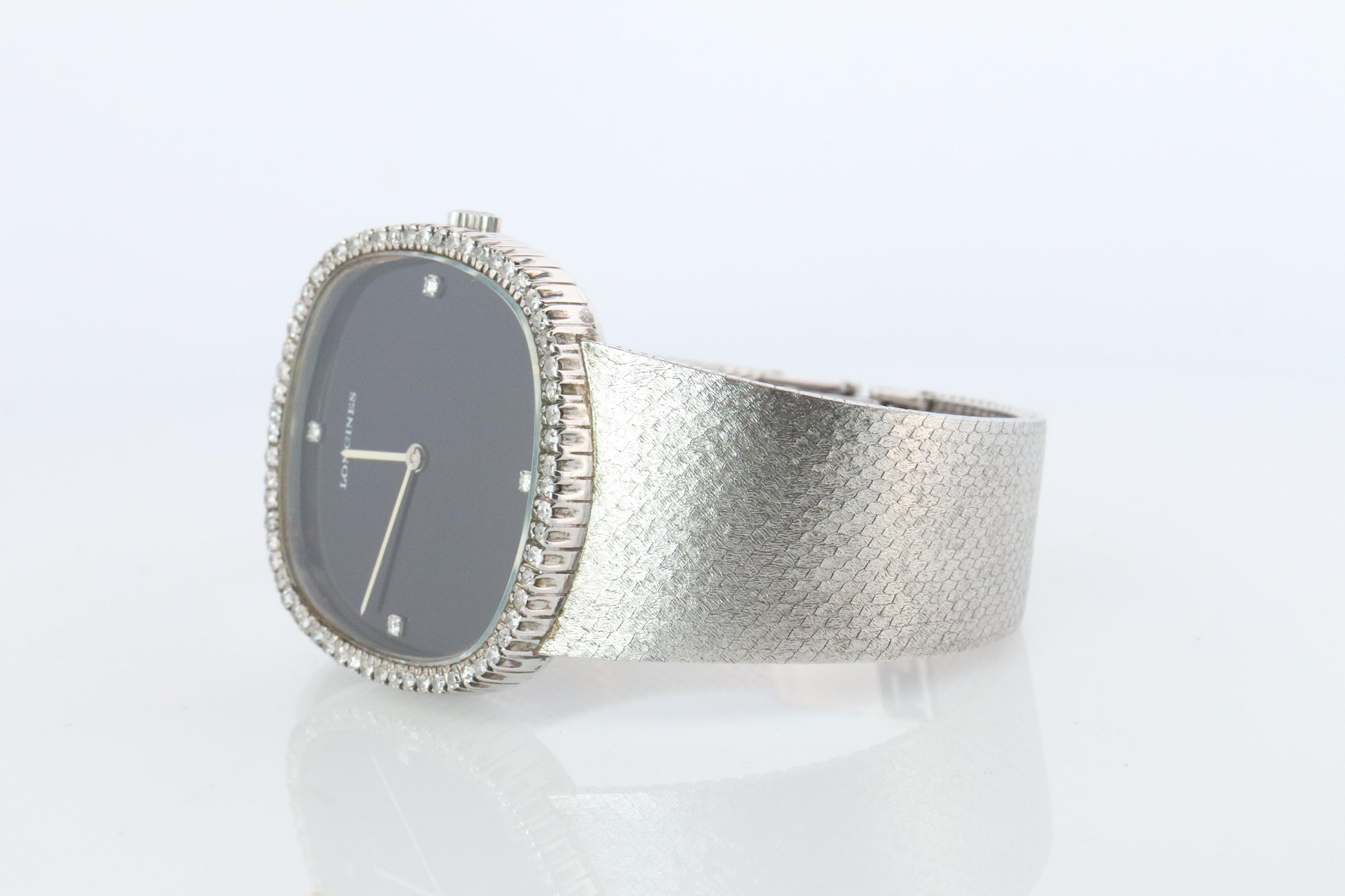 Longines Diamond Watch. LONGINES 847 Jumbo Manual Watch.