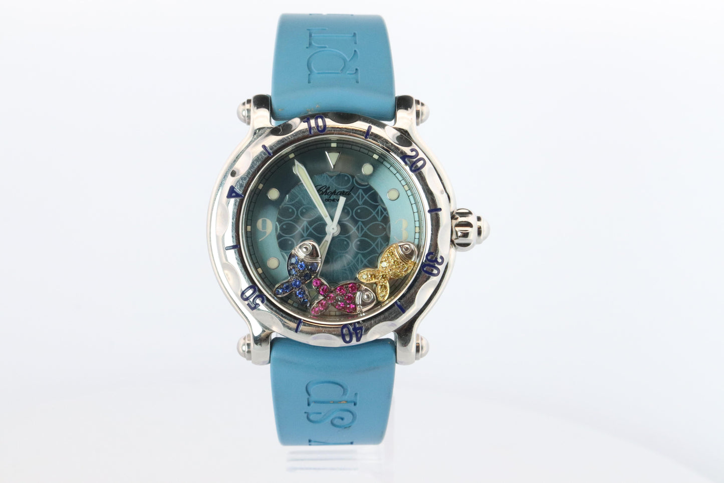 Chopard Happy Sport Happy Fish Sapphire Watch. Chopard LUC 28/8347