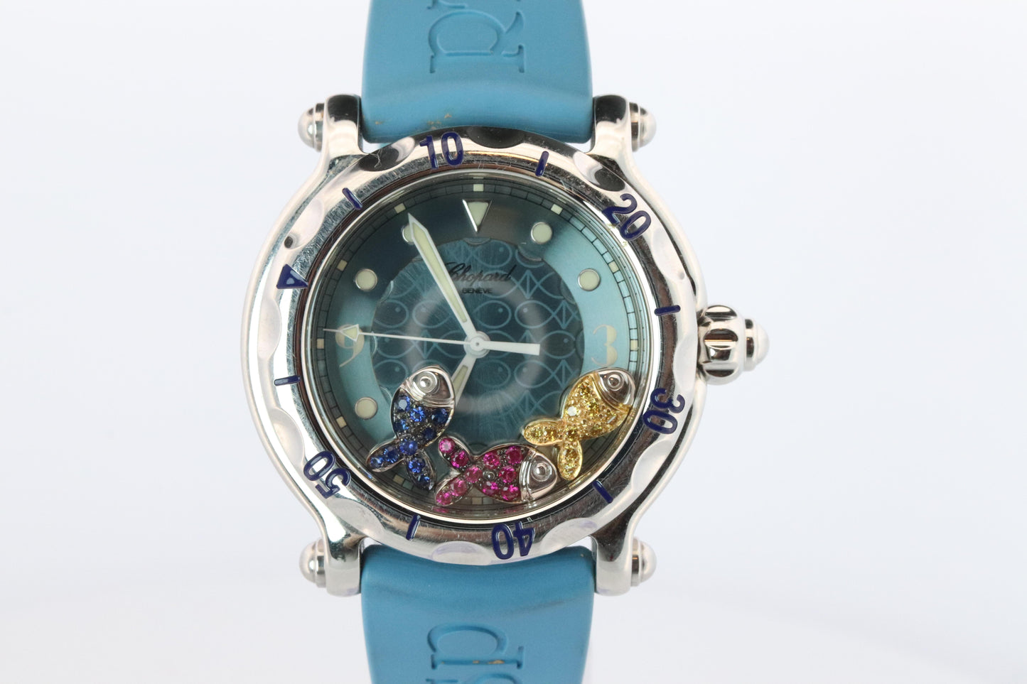 Chopard Happy Sport Happy Fish Sapphire Watch. Chopard LUC 28/8347