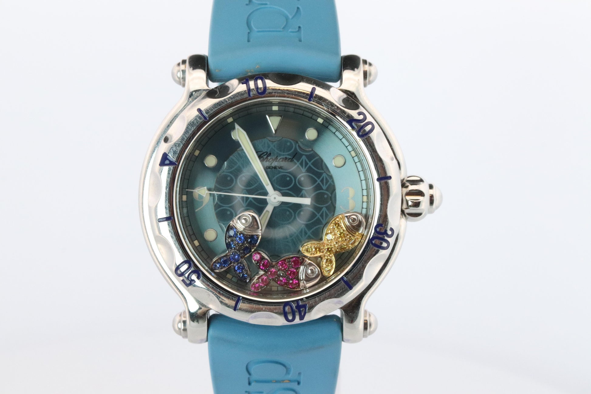 Chopard Happy Sport Happy Fish Sapphire Watch. Chopard LUC 28/8347