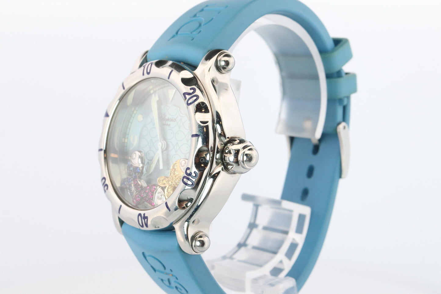 Chopard Happy Sport Happy Fish Sapphire Watch. Chopard LUC 28/8347