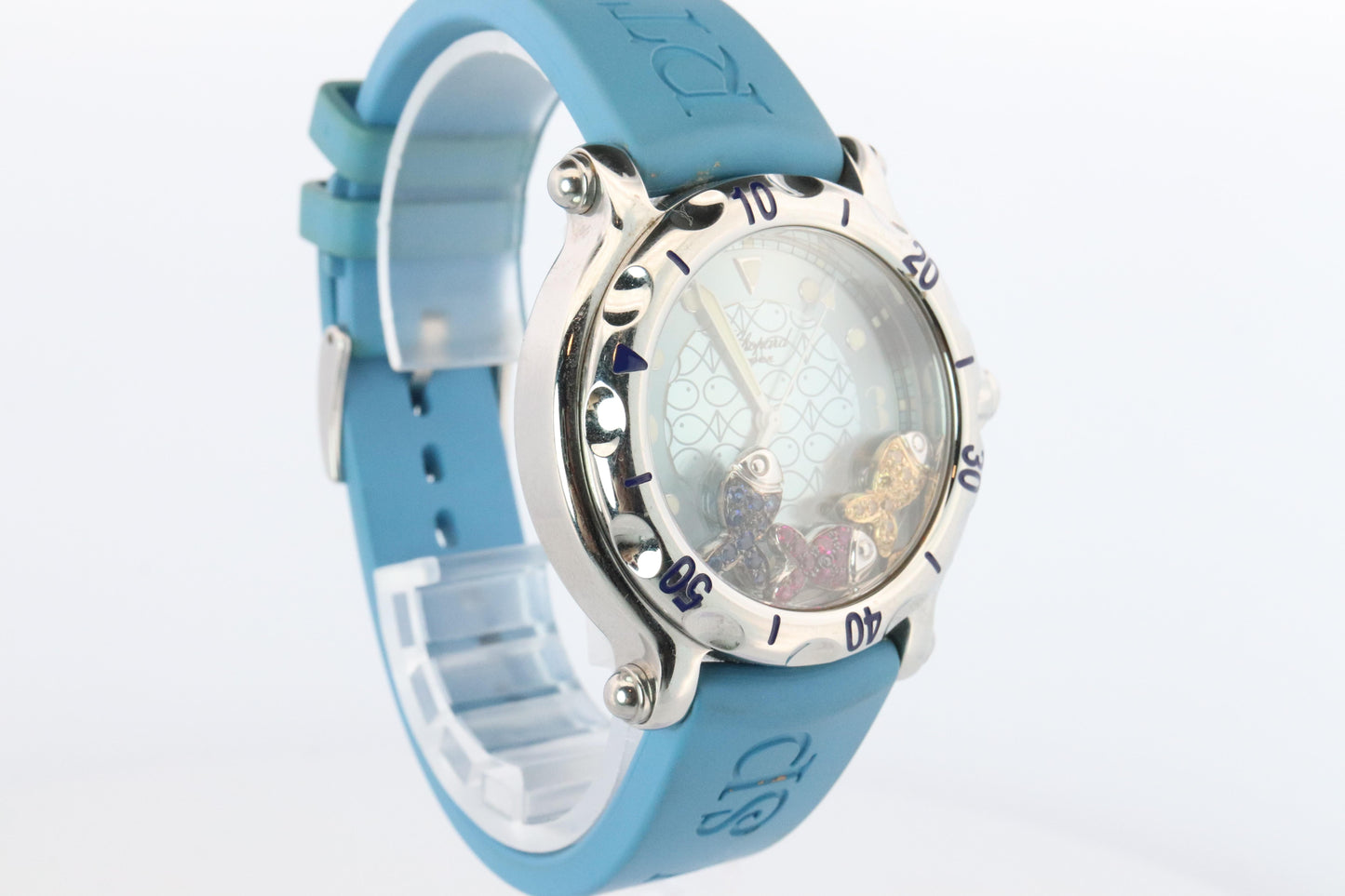 Chopard Happy Sport Happy Fish Sapphire Watch. Chopard LUC 28/8347