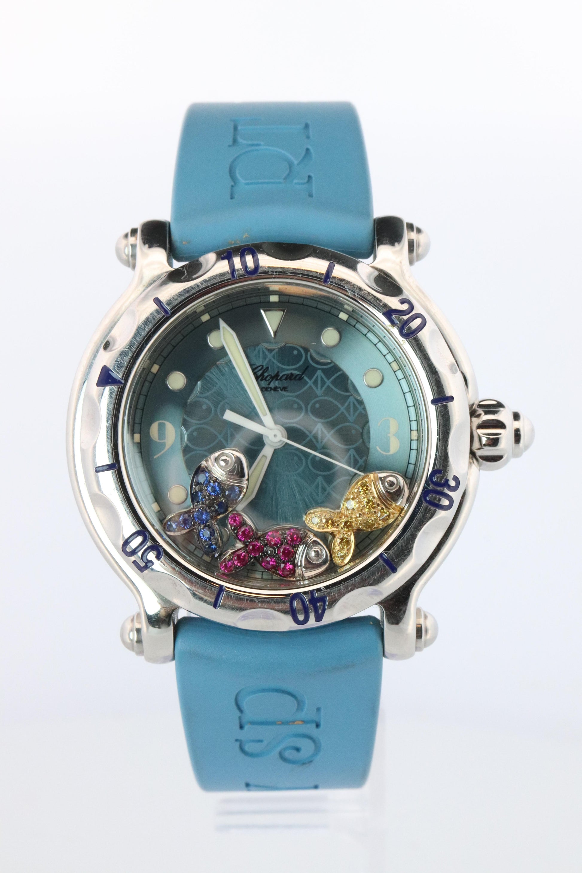 Chopard Happy Sport Happy Fish Sapphire Watch. Chopard LUC 28/8347