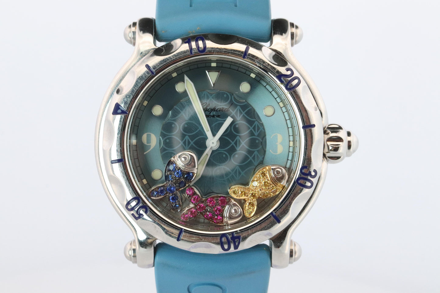 Chopard Happy Sport Happy Fish Sapphire Watch. Chopard LUC 28/8347