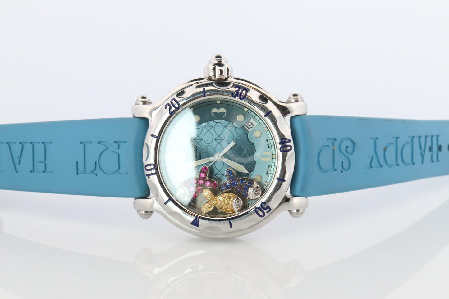 Chopard Happy Sport Happy Fish Sapphire Watch. Chopard LUC 28/8347