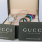 Vintage GUCCI Quartz 11/12.2L Watch Timepiece. Gucci Ladies Silver Bezel Colors
