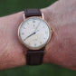 ROLEX Watch. Rolex 9k YG Coin Edge Dress 34mm 1950s Watch.