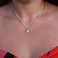 Large Diamond solitaire pendant. Platinum Pt900 Natural Diamond 2CT Necklace