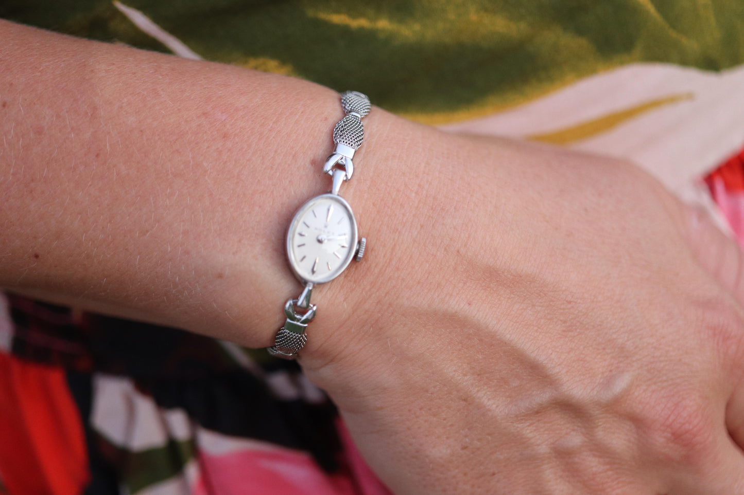 Genuine 18k Rolex Watch. 18k WG Ladies Dainty Cocktail Ladies Rolex