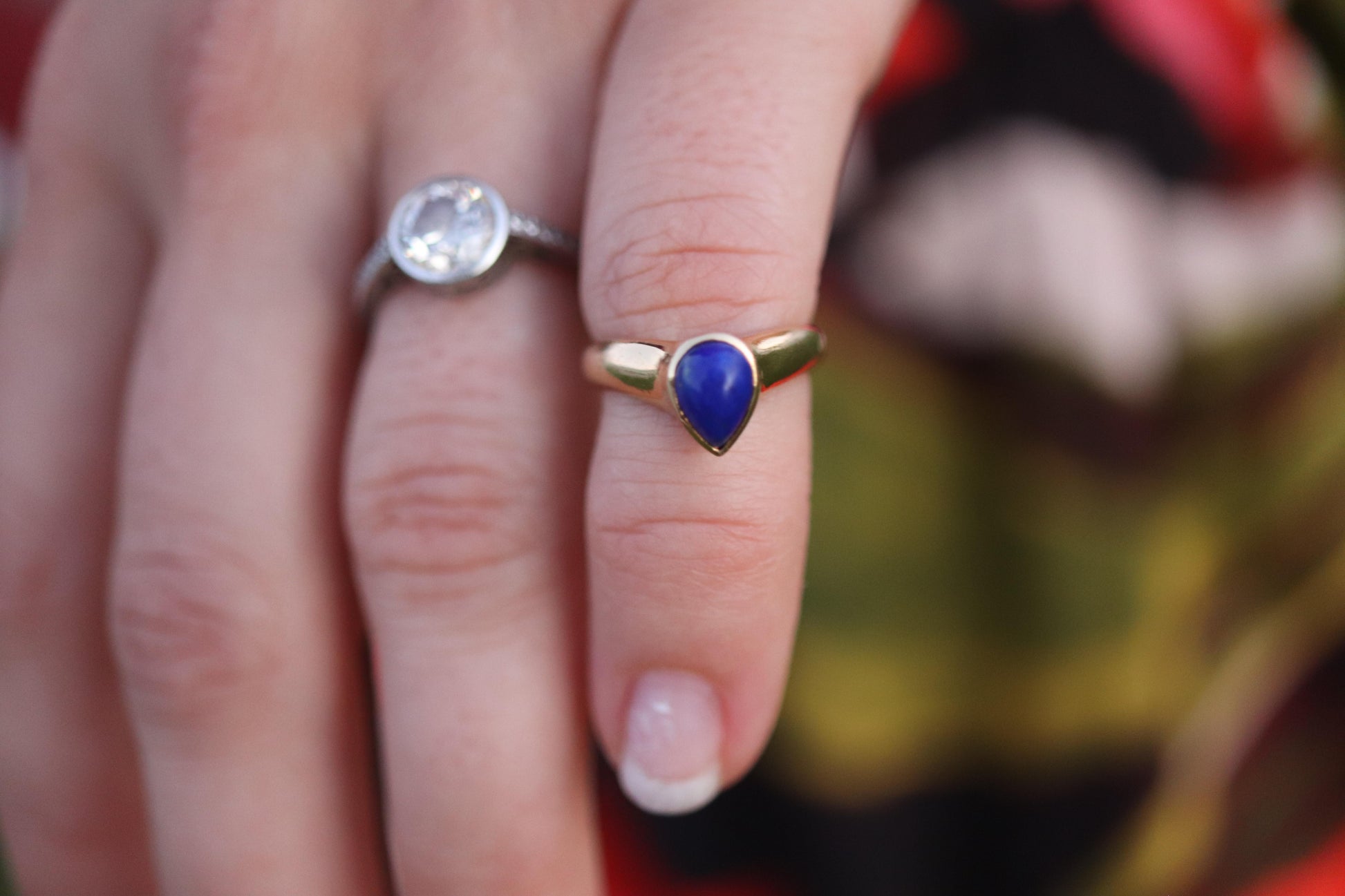 Vintage Van Cleef Arpels Ring. Genuine VCA Lapis Lazuli 18k YG Ring.