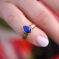 Vintage Van Cleef Arpels Ring. Genuine VCA Lapis Lazuli 18k YG Ring.