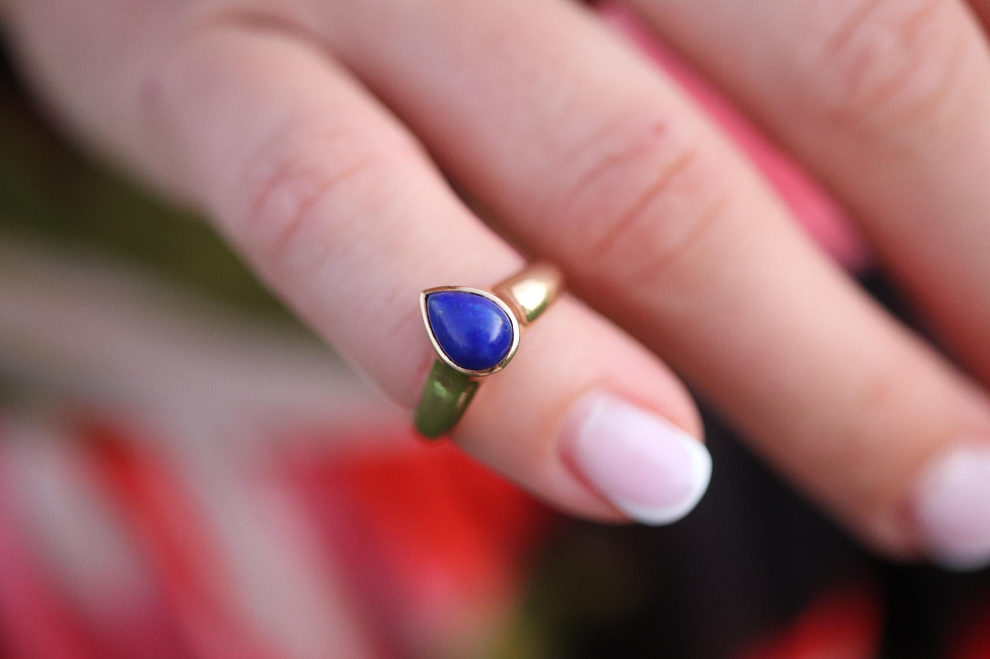 Vintage Van Cleef Arpels Ring. Genuine VCA Lapis Lazuli 18k YG Ring.