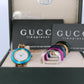 Vintage GUCCI Quartz 11/12.2  Watch Timepiece. Gucci Ladies Gold watch BOX