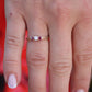 18k Tiffany and Co. Diamond Ruby Ring. 18k Gold Tiffany Ruby Trinity band
